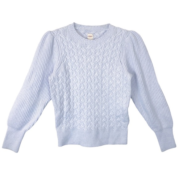 Rebecca Taylor Sweaters - REBECCA TAYLOR La Vie lilac purple cable knit wool crewneck sweater L